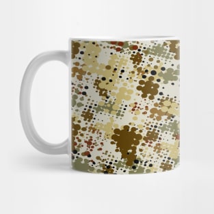 retro dot pattern camo pattern Mug